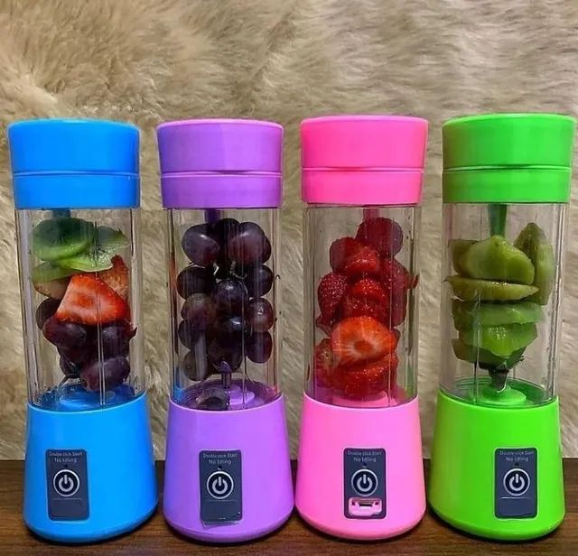 Mini liquidificador portátil recarregável usb ideal para academia, etc.. - Foto 3