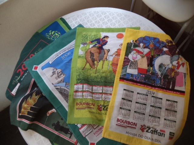 Lote panos calendário Záffari coleção