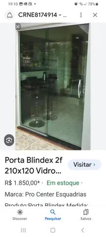 Porta blindex 