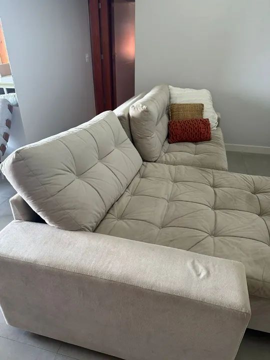 SALDÃO! ESTAMOS DE MUDANÇA.  Vendo sofá retrátil 2,8m - Foto 2