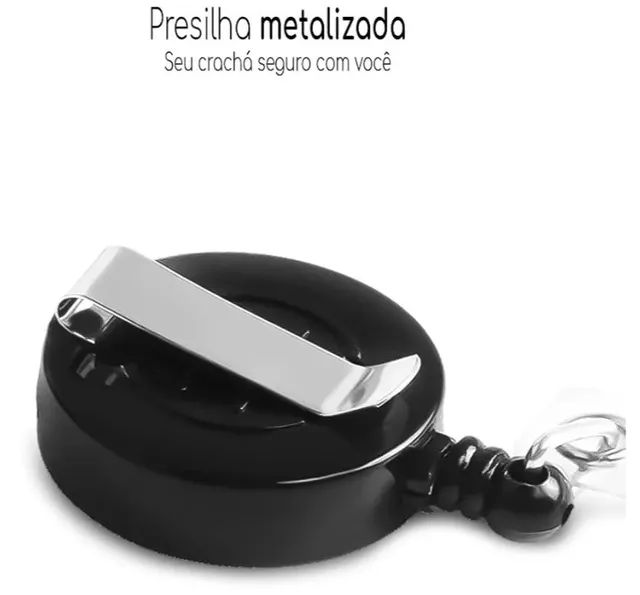 Kit com 50 Portas Crachá Retratil - Foto 6