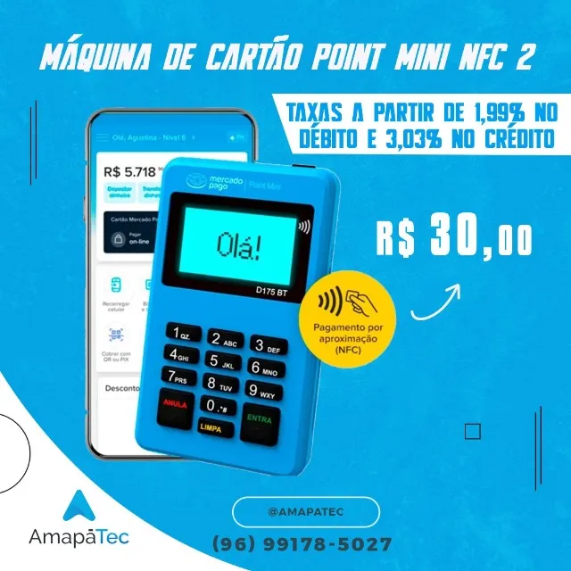 Máquina de cartão Point Mini Nfc 2