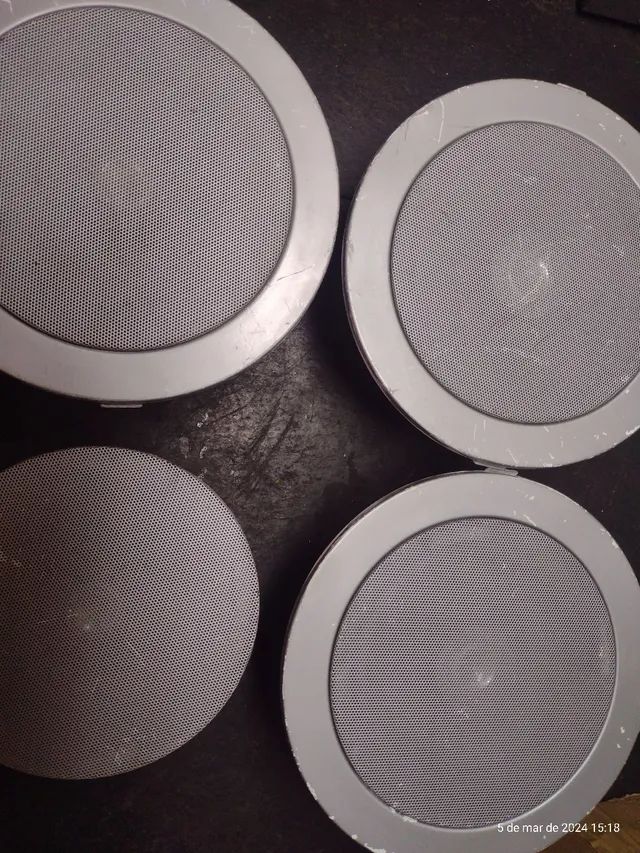 Vendo 4 alto falante com suporte para teto - Foto 3