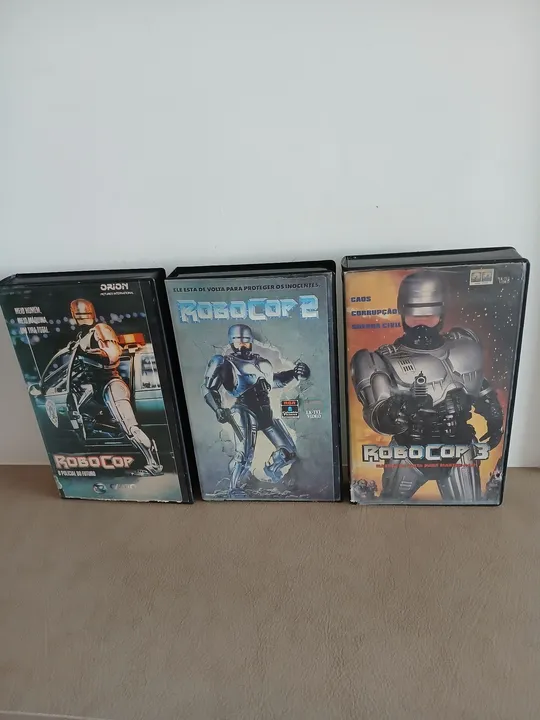 Trilogia em Fitas Vhs Robocop - Raridade