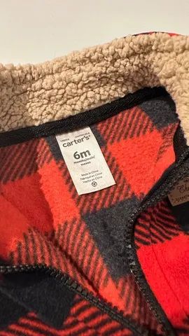 Colete Xadrez Carter?s 6 meses - Foto 3