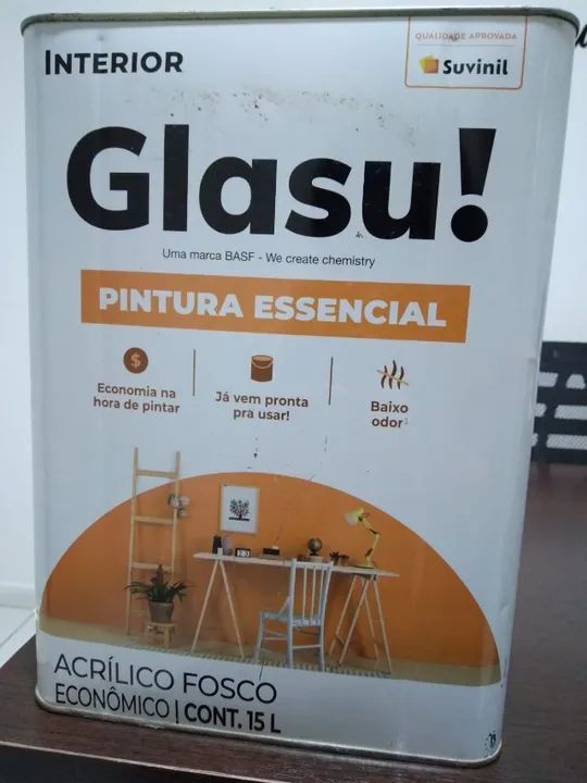 Tinta Suvinil 15 Litros (Interior/Acrílico Fosco) - Foto 2