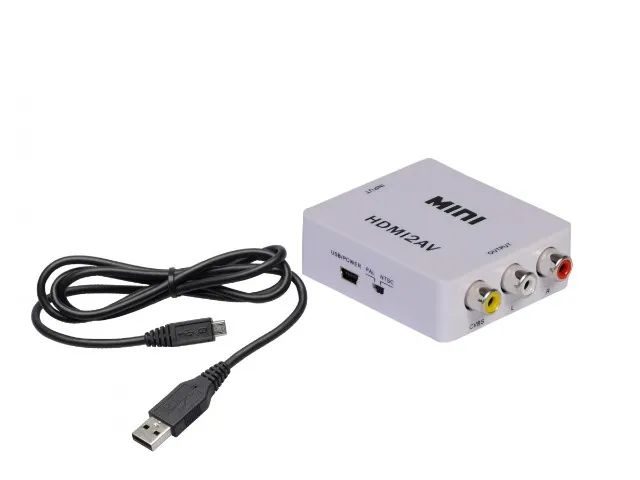 Mini Adaptador Conversor De Hdmi Para Video Composto 3rca Av - Foto 2