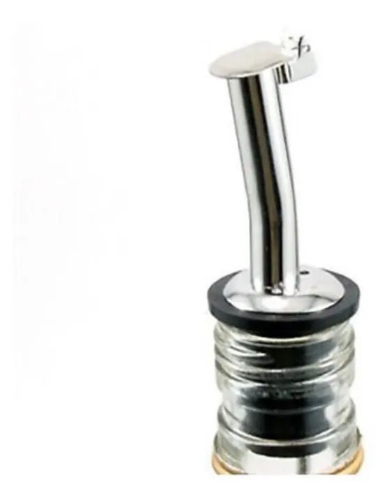 Kit 10 Bicos Dosador C/tampa Inox Biqueira Bartender Bebidas - Foto 5