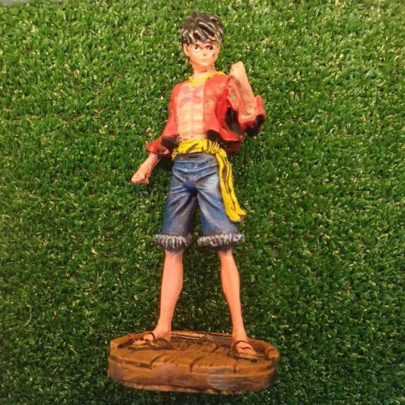 Boneco de Ação do Luffy do One Piece Chapéu de Palhaço Estátua 20cm 