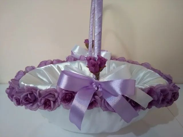 Cesta Florista, Arco Véu e Tiara de Flores