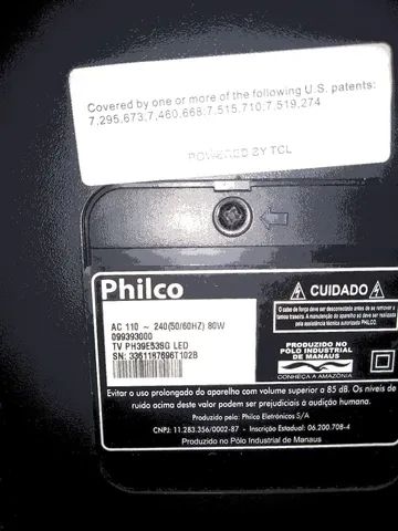 Televisão Philco 39 polegadas com defeito 