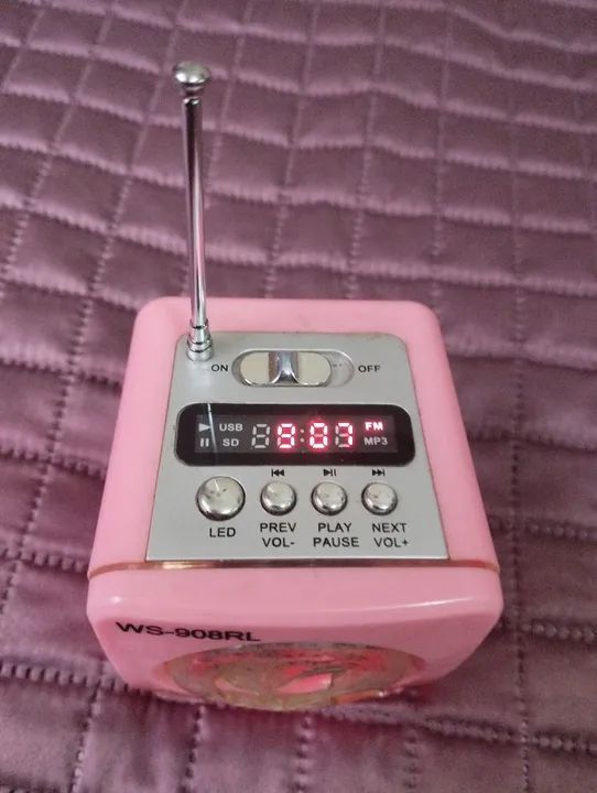 Rádio Portátil WS-908RL - Novo - Foto 2