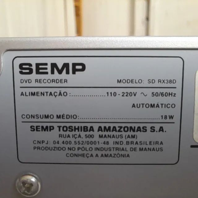 Gravador e tocador de dvd Semp SD RX 38D - Foto 2