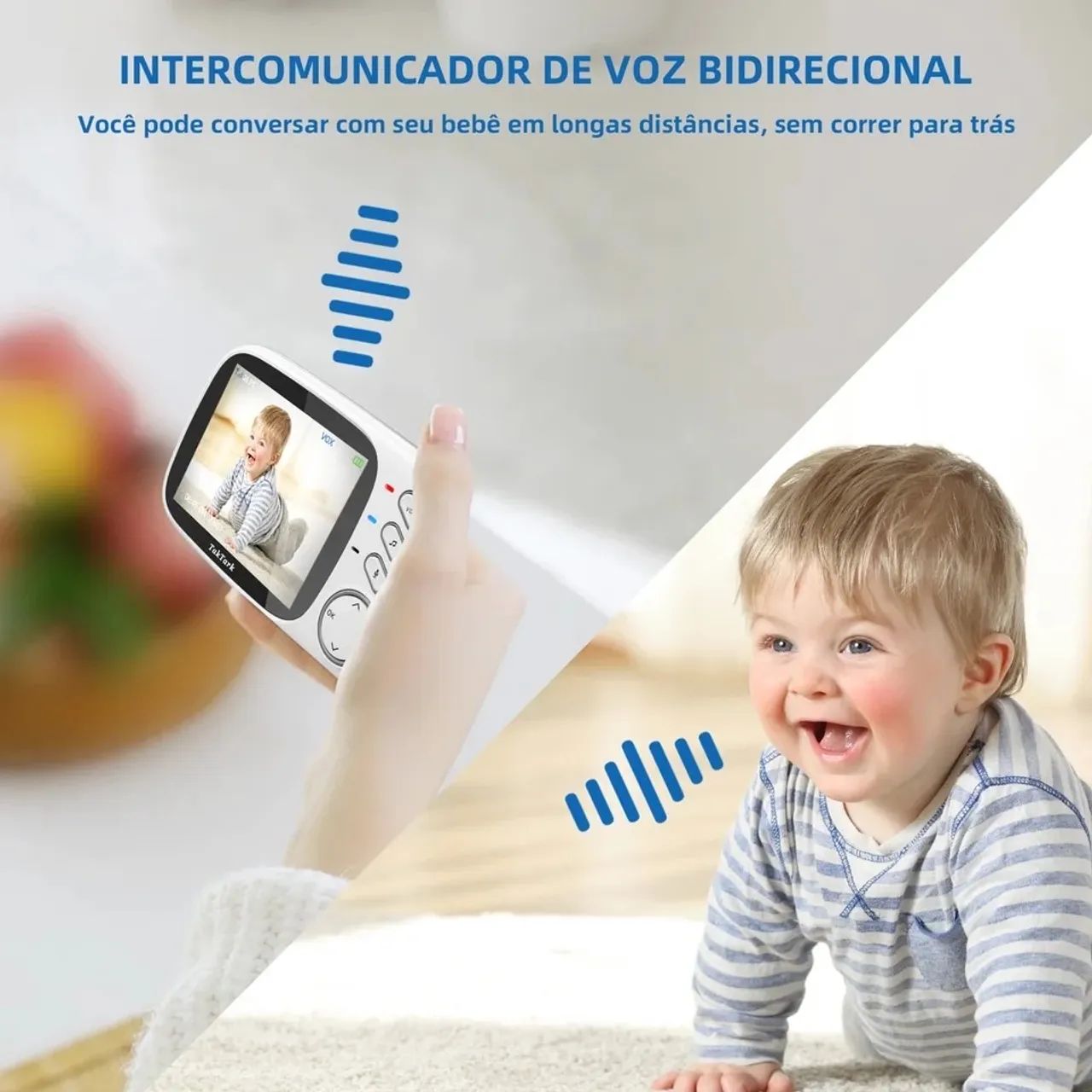 Babá Eletrônica Tak Tark Modelo BM612 - Tela de 4,3 Polegadas e com Zoom Digital 3X - Foto 2