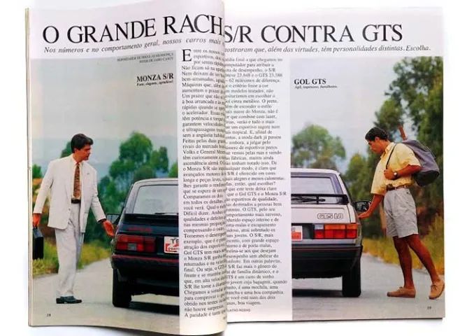 Gol GTS x Monza SR 1988 - Revista Quatro Rodas - Foto 2