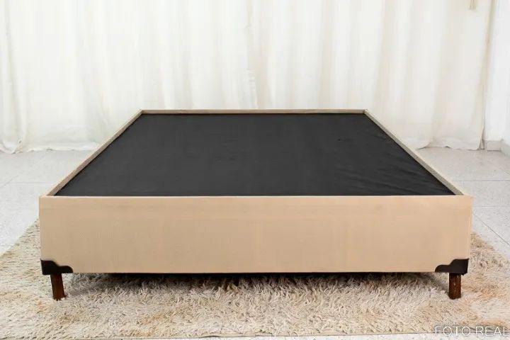 Base Box Casal Zeus Sued Capuccino Frete Grátis - Até 12x S/ Juros - Foto 2