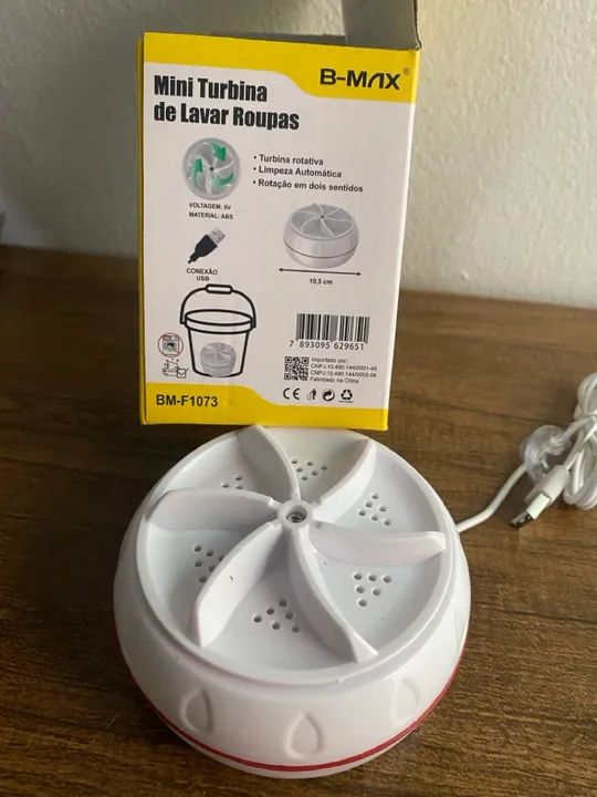 Mini Turbina de Lavar Roupas B-MAX - Ideal para Lavar Roupas Delicadas!