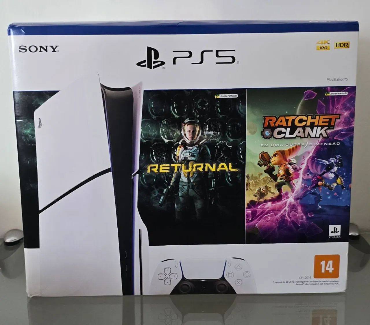 PS5 Slim 1TB c/ LEITOR e 02 Jogos - "NOVO" - Com GARANTIA! Temos Loja Física!