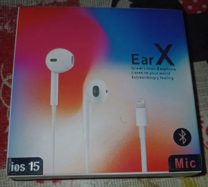 Fone de Ouvido EarX com Microfone para iPhone