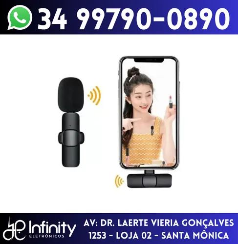 Microfone de Lapela para iPhone ou Android 