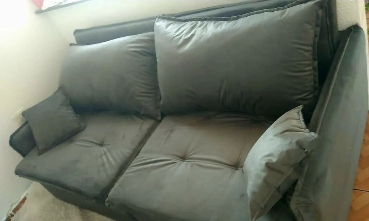 Sofá CAMA Aveludado Romanelvis  <br>1.90 SEM CAIXA - Foto 3