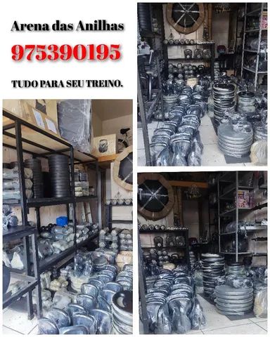 Halter barra anilhas piso peso