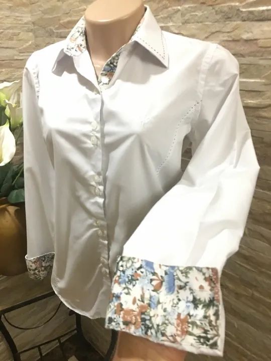 Camisa Feminina Dudalina Algodão Egípcio - Foto 4