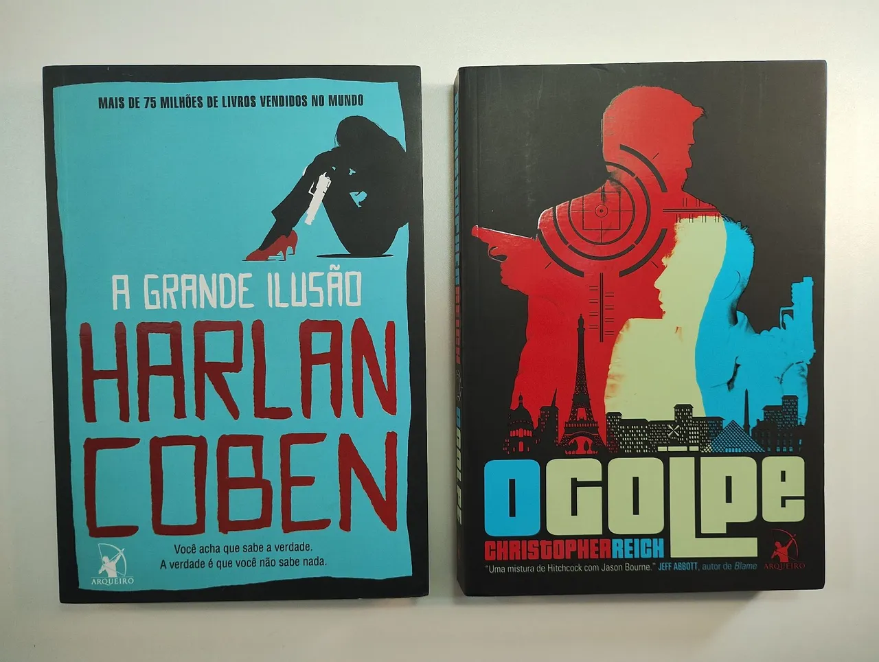 Kit com 2 Livros: A Grande Ilusão de Harlan Coben e O Golpe de Christopher Reich