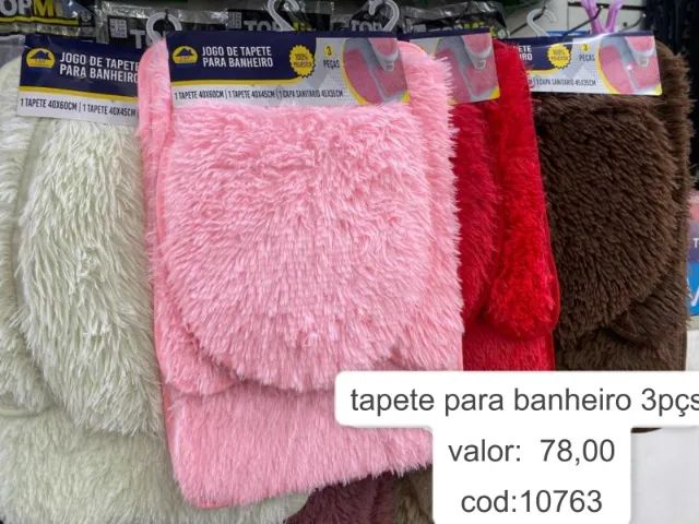 tapete para banheiro 3peças 