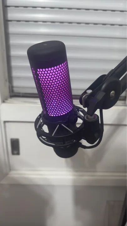 Microfone Gamer HyperX QuadCast S + Braço Articulado  - Foto 3