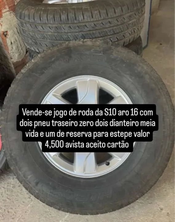 Jogo de Rodas S10 aro 16