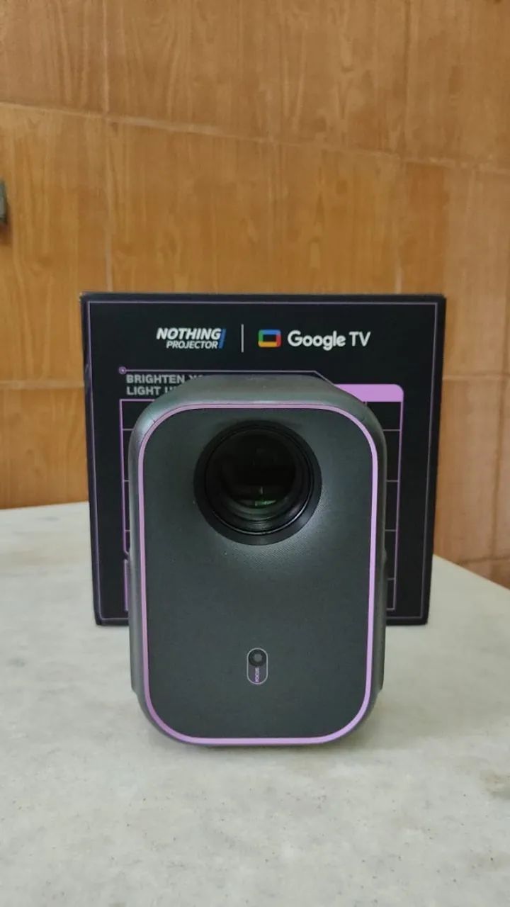 Projetor Google TV com WiFi Bluetooth, 1080P Full HD e 4K 