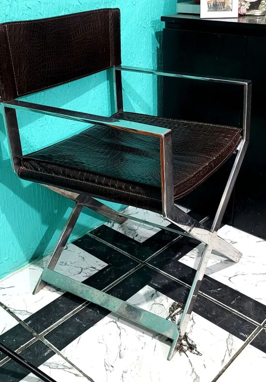cadeira Diretor  Artefacto de couro estrutura aço - Foto 3