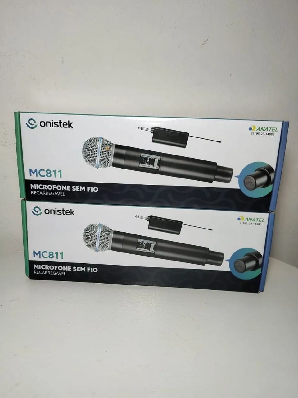 Microfone Sem Fio Profissional Uhf Visor Digital Onistek. Entrega Grátis! - Foto 3