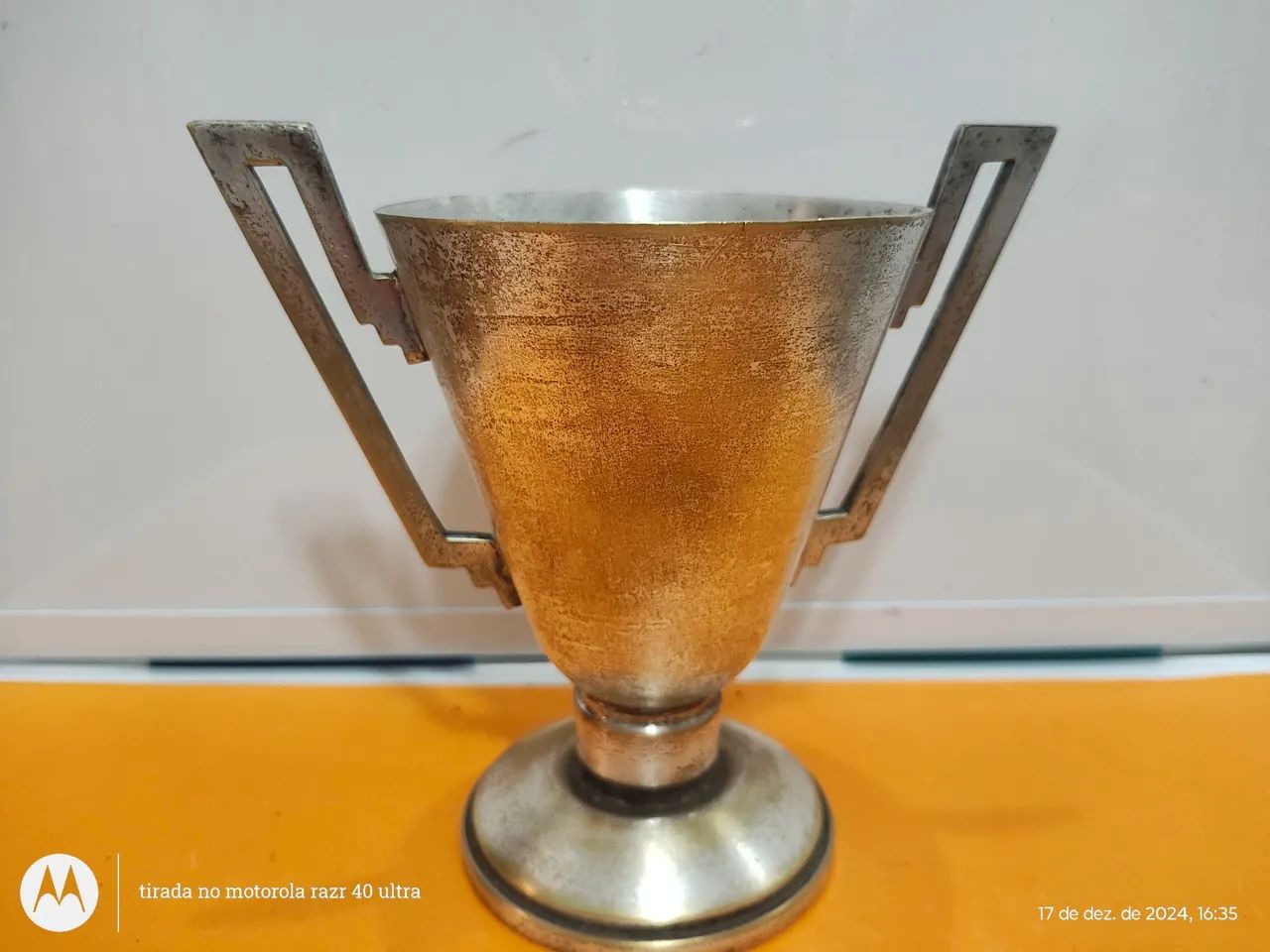 Antigo troféu 1952. Federação Portuguesa Tiro ao Alvo - Foto 2