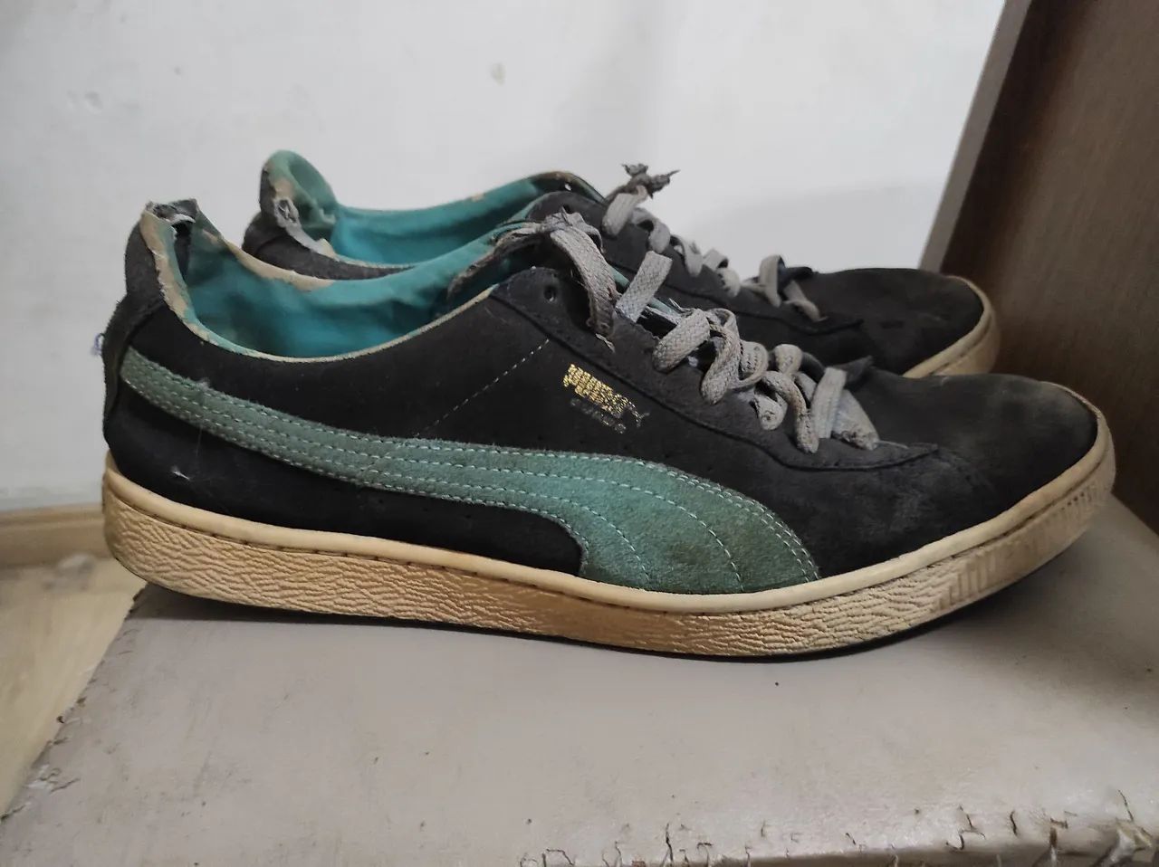 Tênis puma Suede 43 azul 