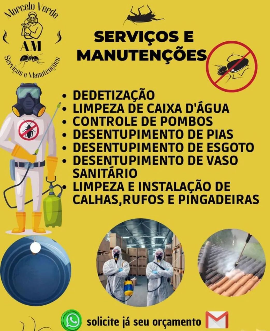 Desentupimento, limpeza de caixas de água, dedetizaçao en geral  - Foto 4