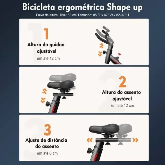 Bicicleta de Spinning com squeeze LACRADA/NOVA - Foto 4