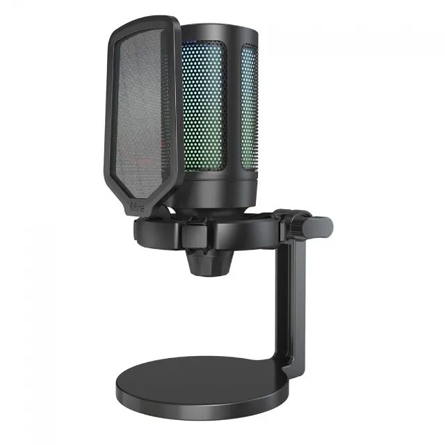 Microfone Gamer Fifine A6NEO RGB - Novo - Foto 4