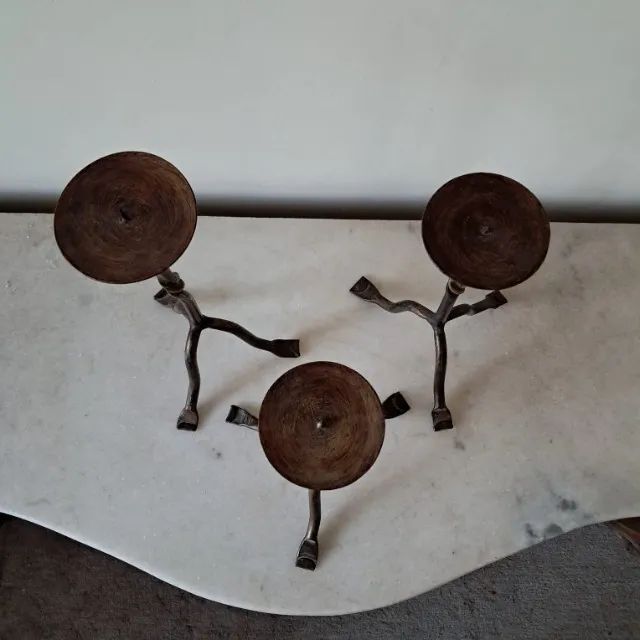 Trio de Castiçais de Ferro  - Foto 5