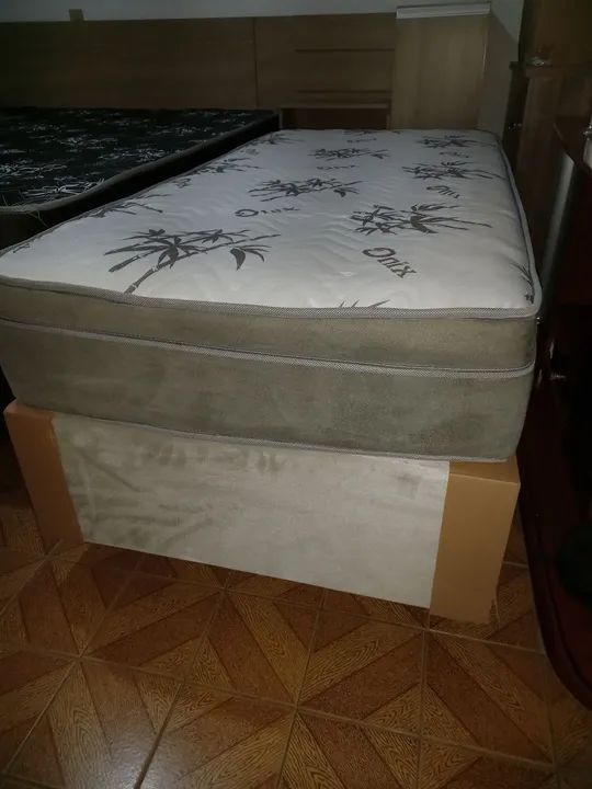 Cama Box Solteiro Imperdivel - Base + Colchão em Molas Ensacadas - Foto 4