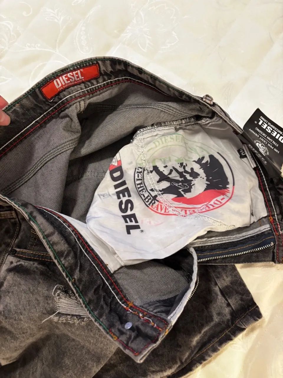 Bermuda jeans DIESEL  número 42 nova sem uso!! - Foto 5