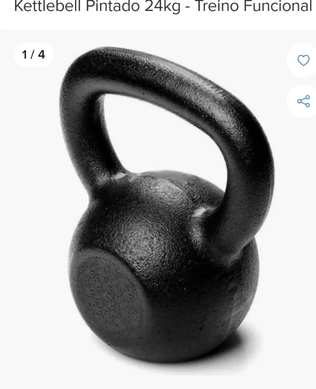 Kettlebell 24kg para Treino Funcional