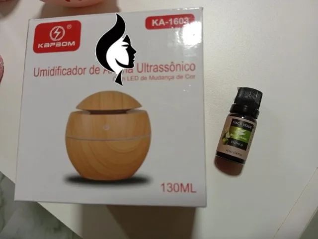 Difusor e Umidificador Elétrico Ultrassônico LED com 7 Cores Aromaterapia - Foto 3