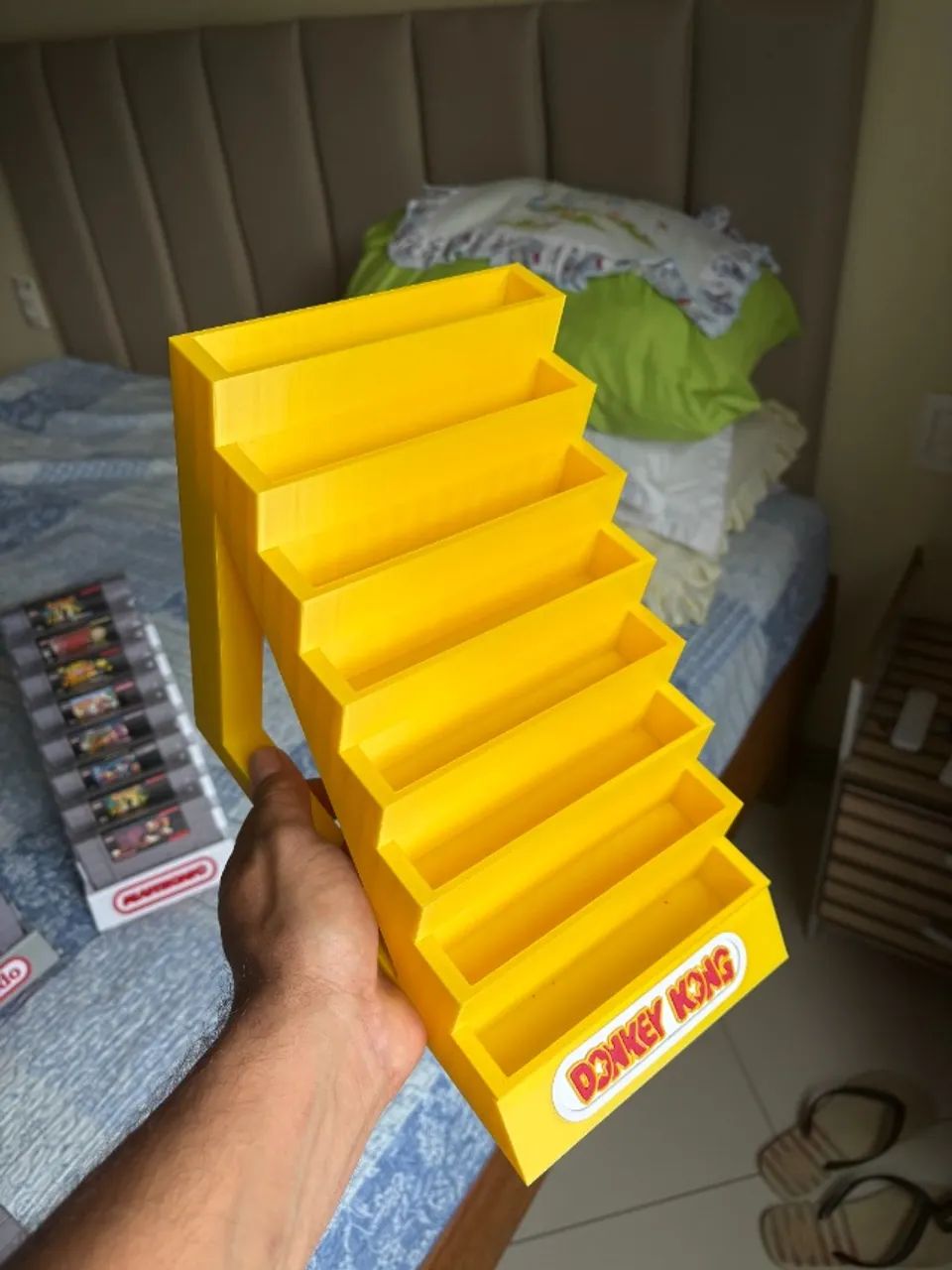 Suporte expositor para cartuchos de super nintendo snes 9 e 8 lugares - Foto 5