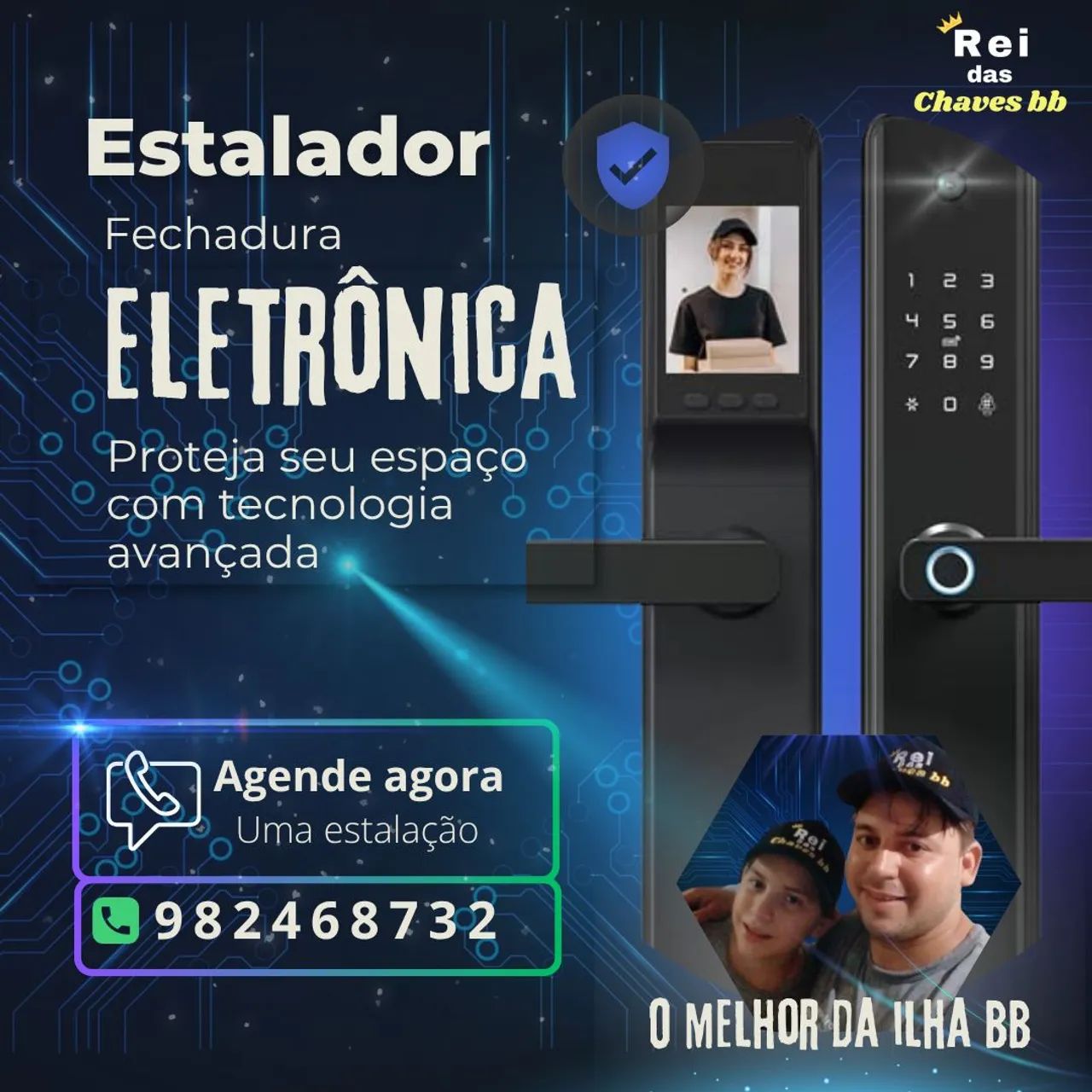 Escalador fechadura eletrônica  chaveiro  - Foto 2