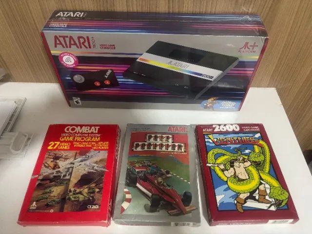 Atari 7800+ lacrado com 3 jogos cibs