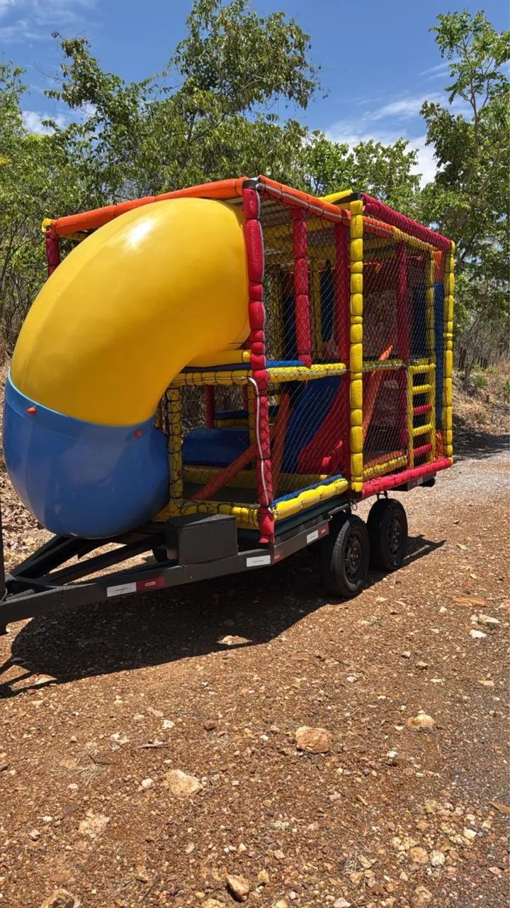 Carretinha KidPlay?Playgraoud móvel completo.  - Foto 3