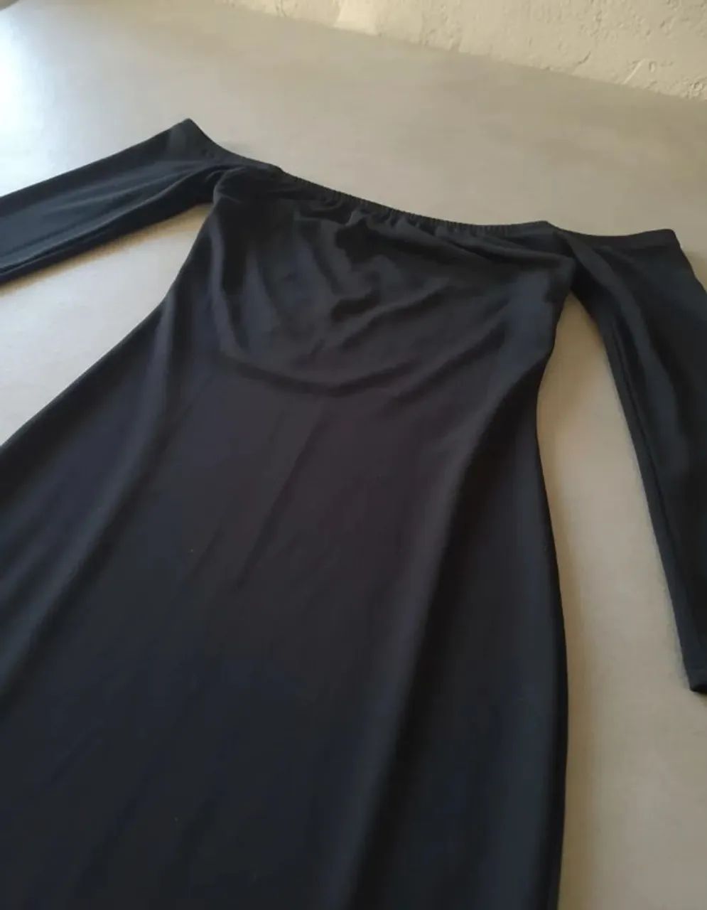 VESTIDO CIGANINHA TOMARA QUE CAIA MANGA LONGA TUBINHO CURTINHO CURTO E COLADO - Foto 3