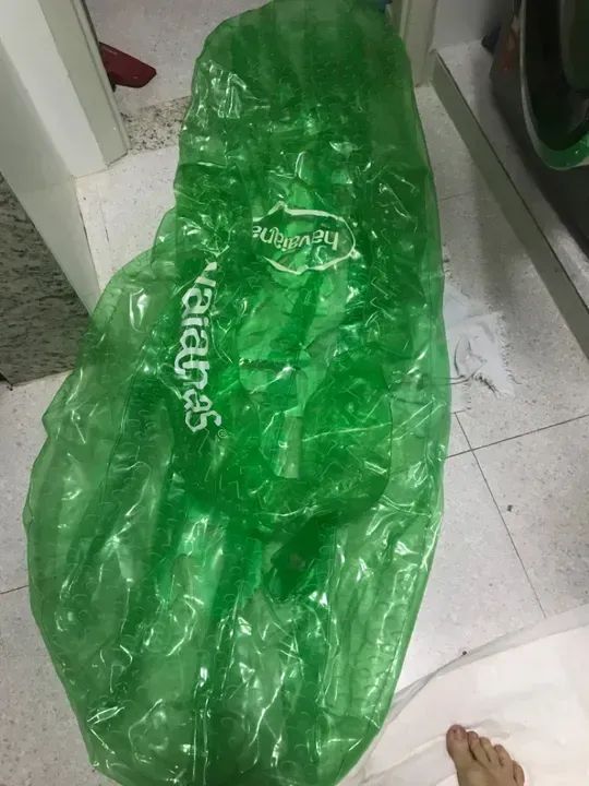 Boia inflável para piscina, praia perfeita para relaxar e se divertir  - Foto 3